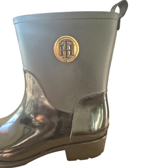Tommy Hilfiger Kippa Pull On Rain Boots Sz Womens 10 - Picture 3 of 10